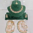 Rajwadi Collection Heritage Polki Kundan Stone And Pearl Necklace Set