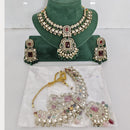 Rajwadi Collection Heritage Polki Kundan Stone And Beads Necklace Set