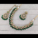 Rajwadi Collection Crystal Stone And Pearl Necklace Set