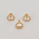 Rajwadi Collection Designer Polki Kundan Pendant Set