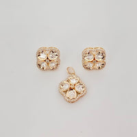 Rajwadi Collection Designer Polki Kundan Pendant Set
