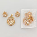 Rajwadi Collection Designer Polki Kundan Pendant Set