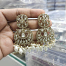 Rajwadi Collection Ethnic Pota Stone And Beads Dangler Earrings