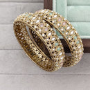 Rajwadi Collection Heritage Pota Stone Bangles Set