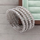 Rajwadi Collection Shimmer Crystal Stone Bangles Set