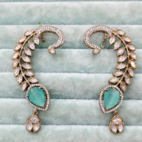 Rajwadi Collection Glamorous American Diamond (Left & Right) Ear Cuff Earrings