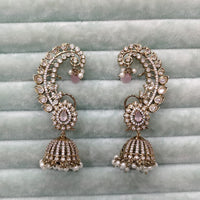 Rajwadi Collection Glamorous American Diamond (Left & Right) Ear Cuff Earrings