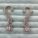 Rajwadi Collection Glamorous American Diamond (Left & Right) Ear Cuff Earrings