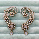 Rajwadi Collection Glamorous American Diamond (Left & Right) Ear Cuff Earrings