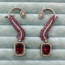 Rajwadi Collection Glamorous American Diamond (Left & Right) Ear Cuff Earrings