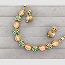 Rajwadi Collection Austrian Stone And Meenakari Statement Necklace Set