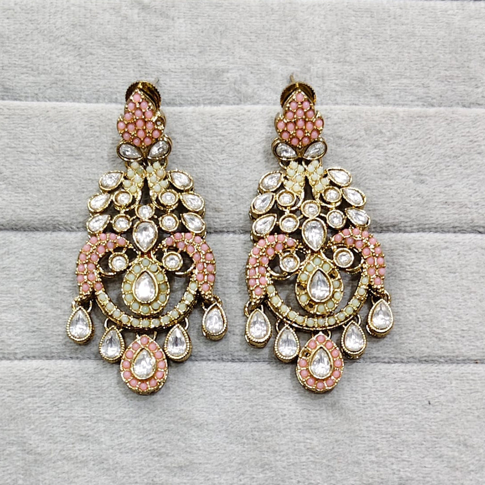Rajwadi Collection Royal Crystal Stone Designer Dangler Earrings