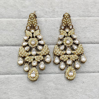 Rajwadi Collection Royal Crystal Stone Designer Dangler Earrings