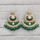 Rajwadi Collection Traditional Kundan Stone And Pearl  Meenakari Dangler Earrings