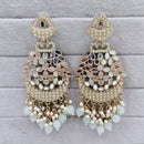 Rajwadi Collection Traditional Mirror Work Pearl Dangler Earrings for Women