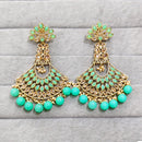 Rajwadi Collection Royal Crystal Stone And Pearl Designer Dangler Earrings