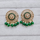 Rajwadi Collection Royal Crystal Stone And Pearl Designer Dangler Earrings