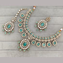 Rajwadi Collection Heritage Crystal Stone And Austrian Stone Necklace Set