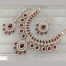Rajwadi Collection Heritage Crystal Stone And Austrian Stone Necklace Set