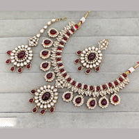 Rajwadi Collection Heritage Crystal Stone And Austrian Stone Necklace Set