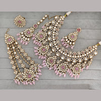 Rajwadi Collection Royal Polki Kundan Beaded Semi Bridal Jewellery Set