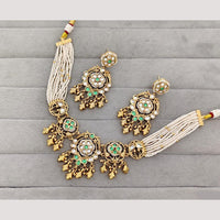 Rajwadi Collection Kundan Stone Gold Plated Necklace Set