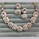 Rajwadi Collection Luxury Crystal Stone Meenakari Necklace Set