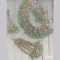 Rajwadi Collection Crystal Stone And Pearl Designer Necklace Set for Women