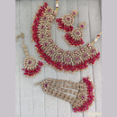 Rajwadi Collection Crystal Stone And Pearl Designer Necklace Set for Women