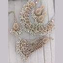 Rajwadi Collection Crystal Stone And Pearl Designer Necklace Set for Women