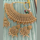 Rajwadi Collection Crystal Stone And Pearl Designer Choker Necklace Set for Women