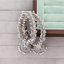 Rajwadi Collection Shimmer Crystal Stone And Pearl Bangles Set