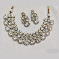 Rajwadi Collection Designer Polki Kundan Necklace Set