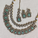 Rajwadi Collection Designer Pota Stone And Austrian Stone Necklace Set