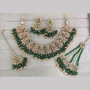 Rajwadi Collection Luxury Crystal Stone And Pearl Necklace Set