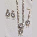 Rajwadi Collection Designer Pota Stone And Austrian Stone Beads Necklace Set