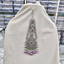 Rajwadi Collection Designer Crystal Stone And Pearl Bridal Passa for Women