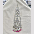 Rajwadi Collection Designer Crystal Stone And Pearl Bridal Passa for Women