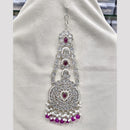 Rajwadi Collection Designer Crystal Stone And Pearl Bridal Passa for Women