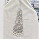 Rajwadi Collection Designer Crystal Stone And Pearl Bridal Passa for Women