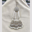 Rajwadi Collection Designer Crystal Stone And Pearl Bridal Passa for Women