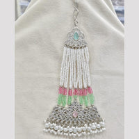 Rajwadi Collection Designer Crystal Stone And Pearl Bridal Passa for Women