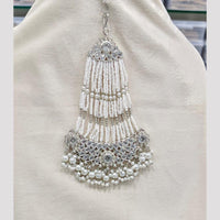 Rajwadi Collection Designer Crystal Stone And Pearl Bridal Passa for Women