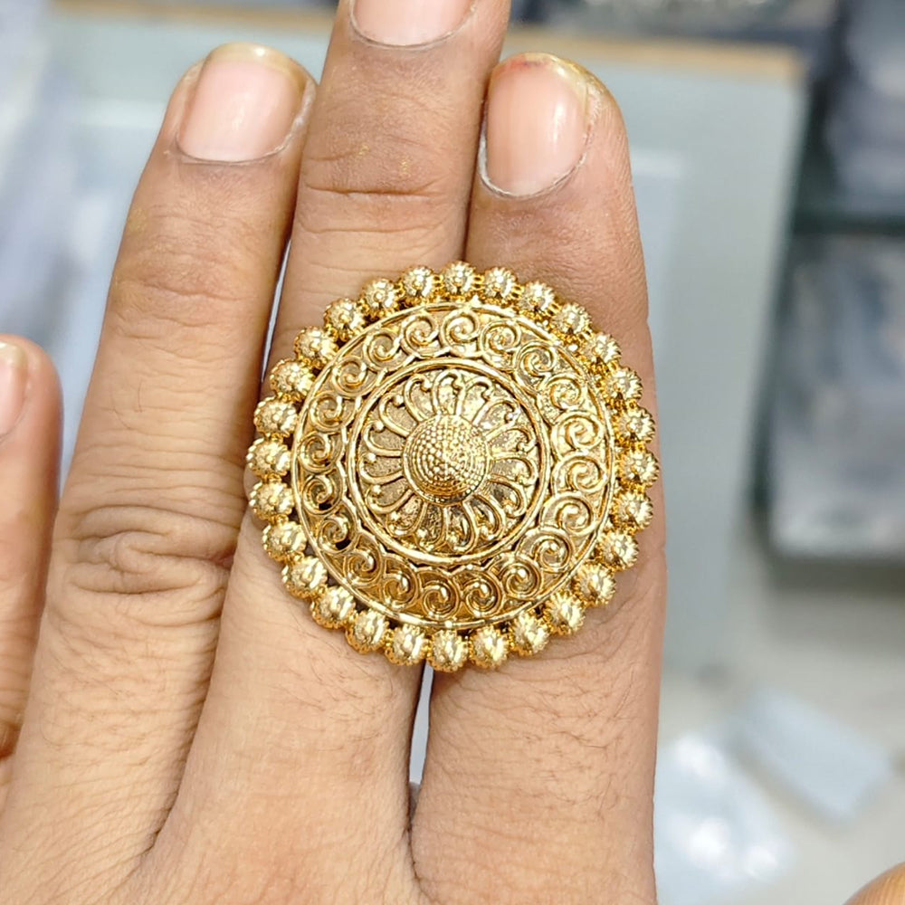 Rajwadi Collection Antique Finish Finger Ring
