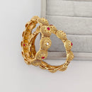 Rajwadi Collection Premium Pota Stone Openable Bangles Set