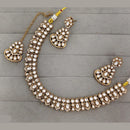Rajwadi Collection Premium Pota Stone Necklace Set