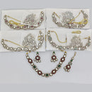 Rajwadi Collection Designer Pota Stone Necklace Set