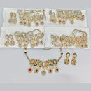 Rajwadi Collection Designer Pota Stone Choker Necklace Set
