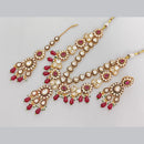 Rajwadi Collection Designer Pota Stone And Pearl Necklace Set
