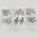 Rajwadi Collection Elegant Crystal Stone And Pearl Dangler Earrings
